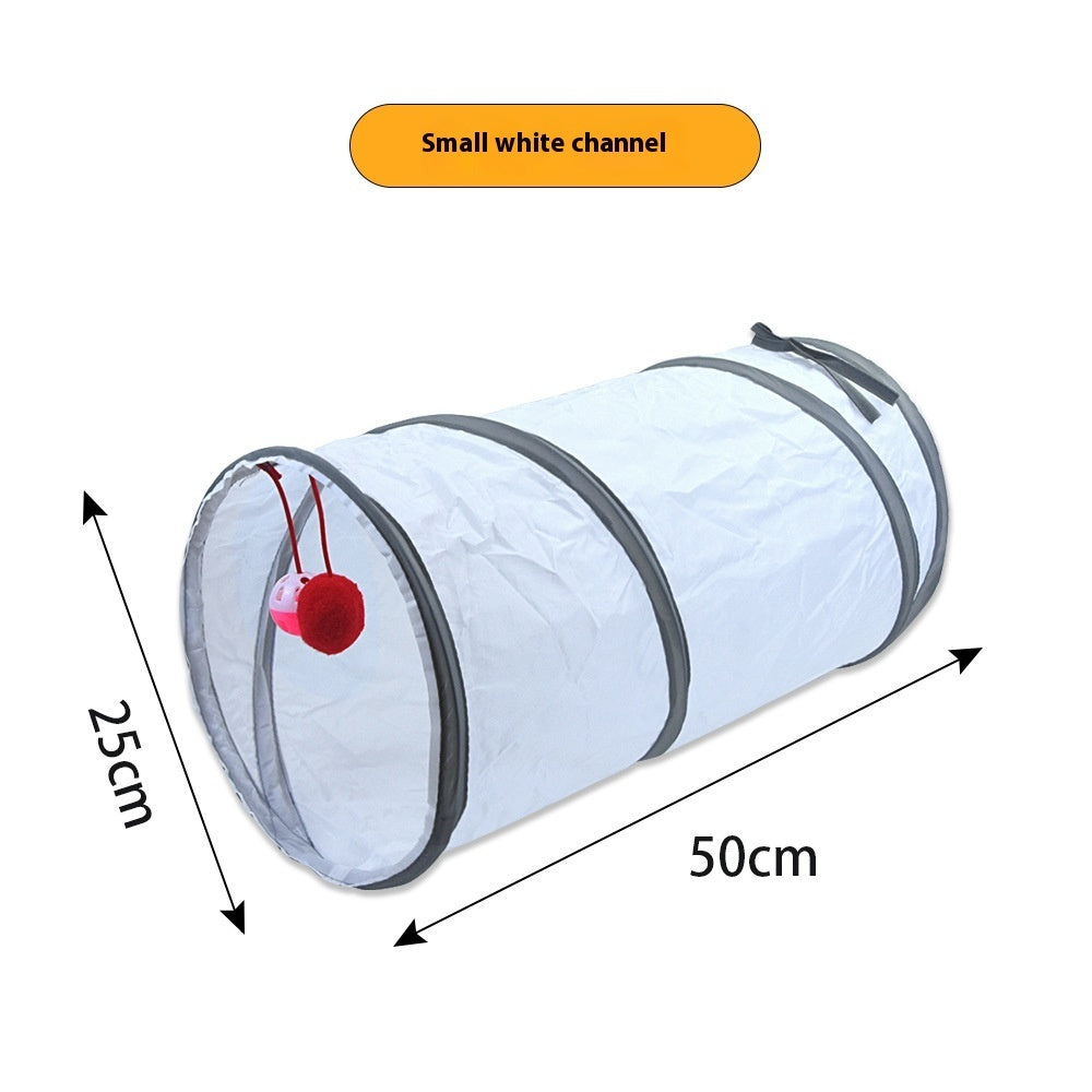 White Cat Tunnel Toy