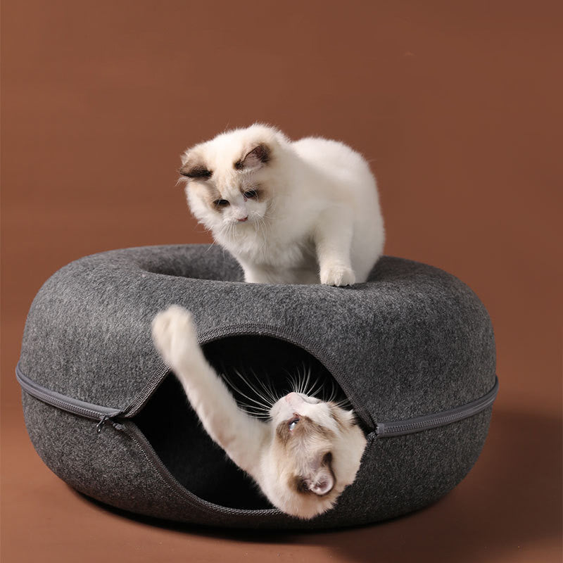Round Woolen Cat Nest Four Seasons Available