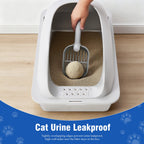 Stainless Steel Cat Litter Box Scoop And Mat Included