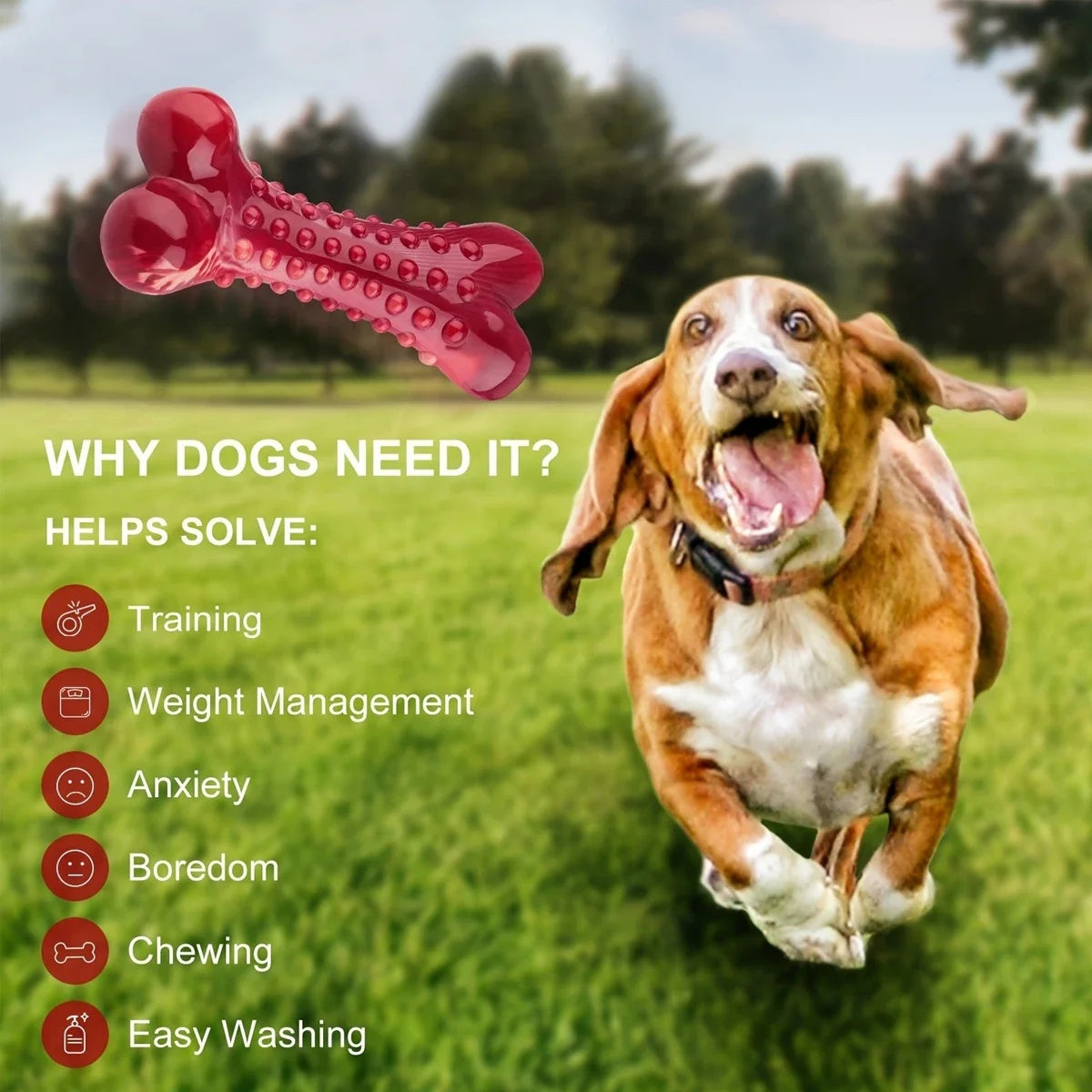 Natural Rubber Dog Bite Toy