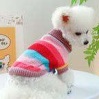 Warm Colorful Stripes Pet Sweater
