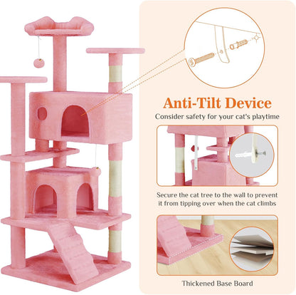 ToyTigris 54 Cat Tree Tower - Multi-level