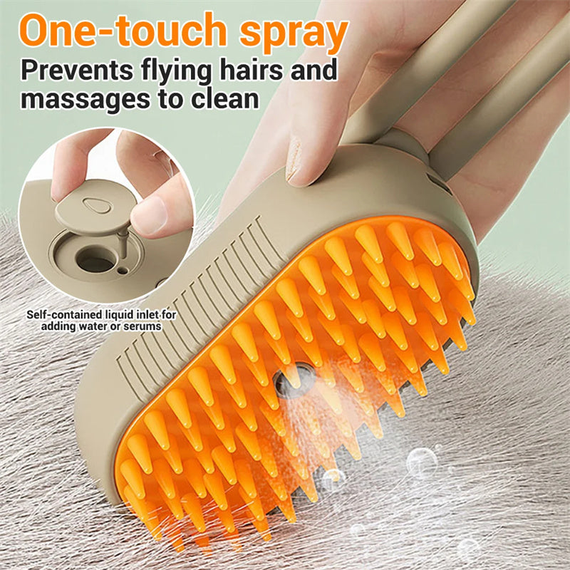 ToyTigris Cat Steamy Brush 3 In 1