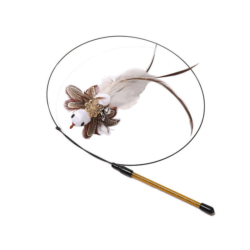 ToyTigris Handsfree Cat Teaser Stick