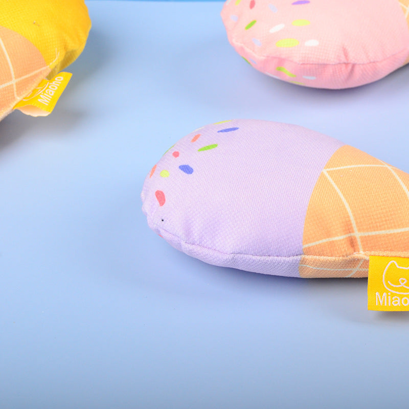 Push Ice Cream Catnip Toy