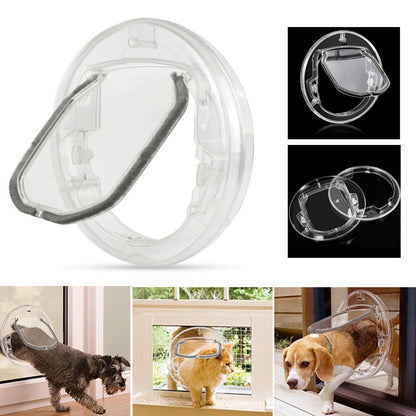 Round Flap Pet Door – 4-Way Lockable