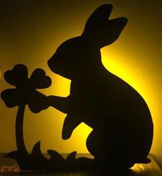 LED Cat & Dog Shadow Night Light