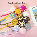 Colorful Wool Bell Ball Cat Toy Interactive Plush Play for Cats