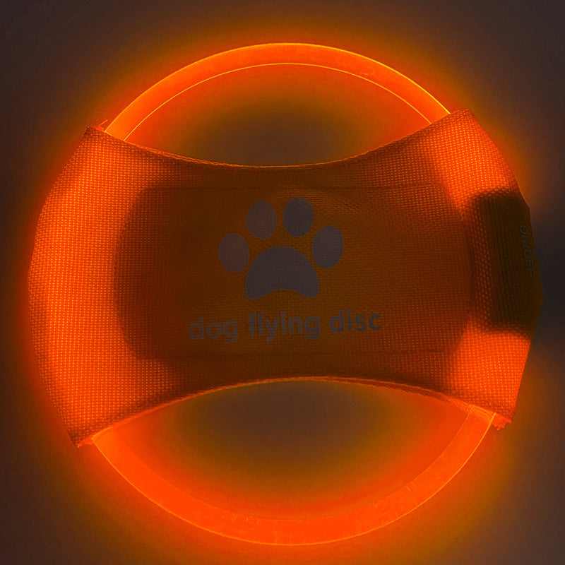 LED Dog Flying Disc Toy: Rechargeable Eco-Friendly