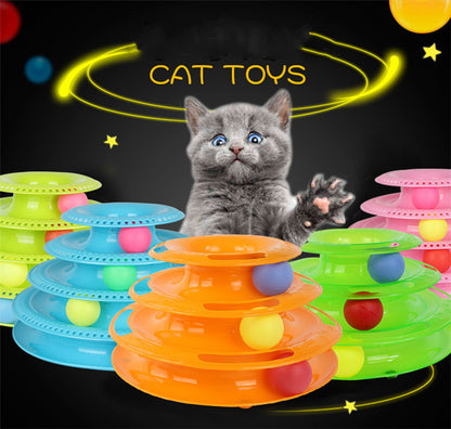 Four-Layer Ball Track Cat Toy