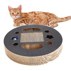 Corrugated Scratch Board Cat Toy – Durable Cat Scratcher with Bell