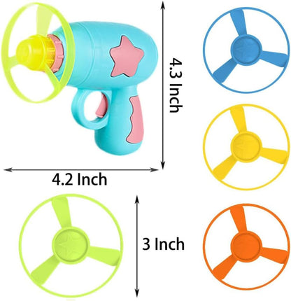 Interactive ToyTigris Cat Toy Gun with Spinning Frisbee Fun
