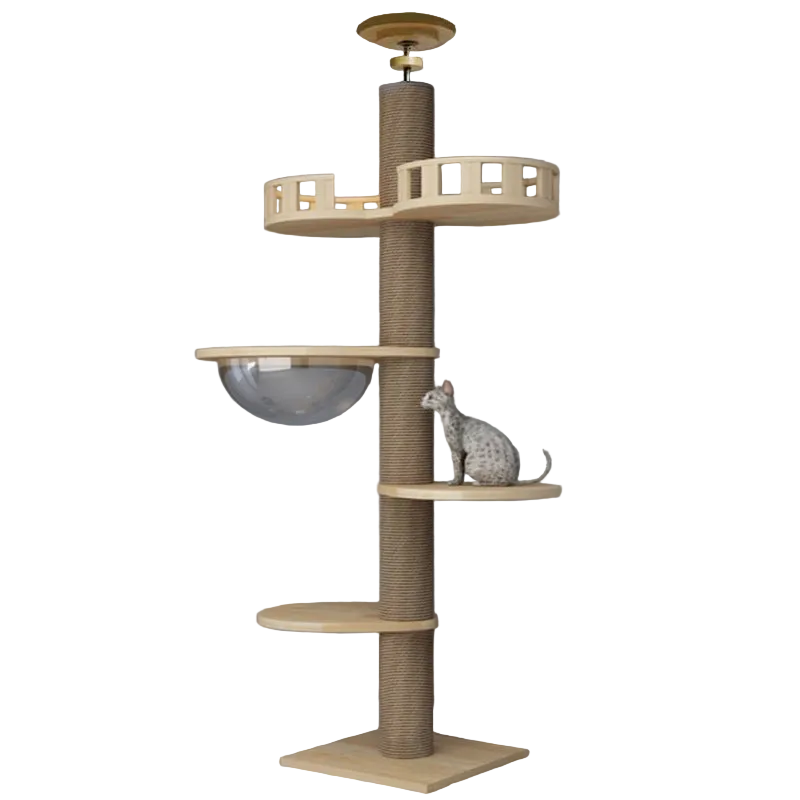 ToyTigris Wooden Column Cat Climbing Frame