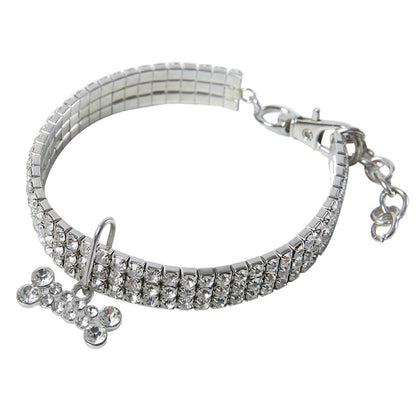Kristall Haustierhalsband Glitzer Strass