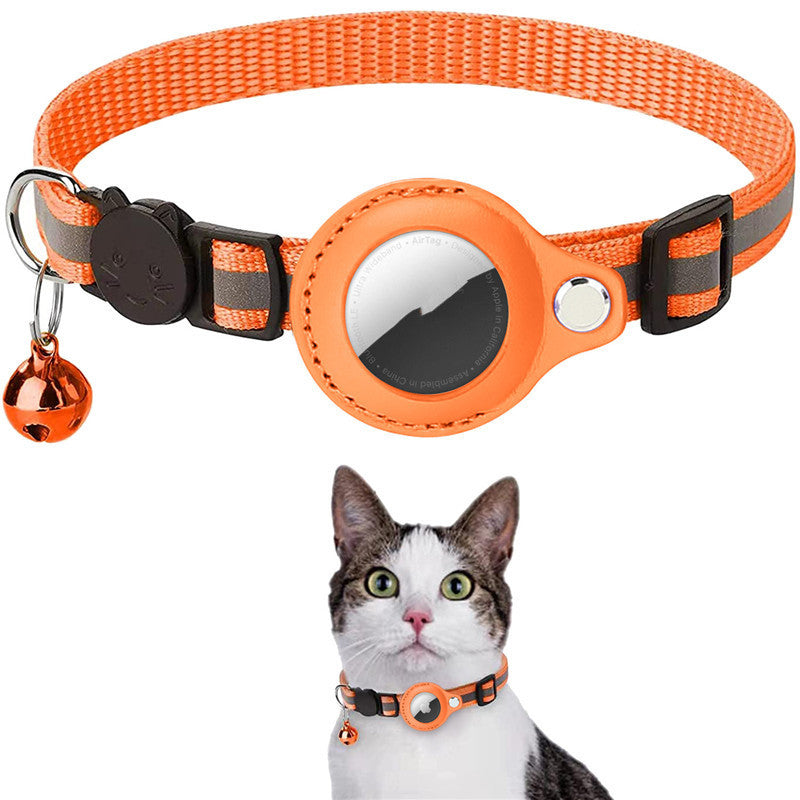 Wasserdichtes & reflektierendes Airtag Katzenhalsband