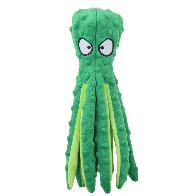 Eco-friendly Plush Octopus Pet Toy