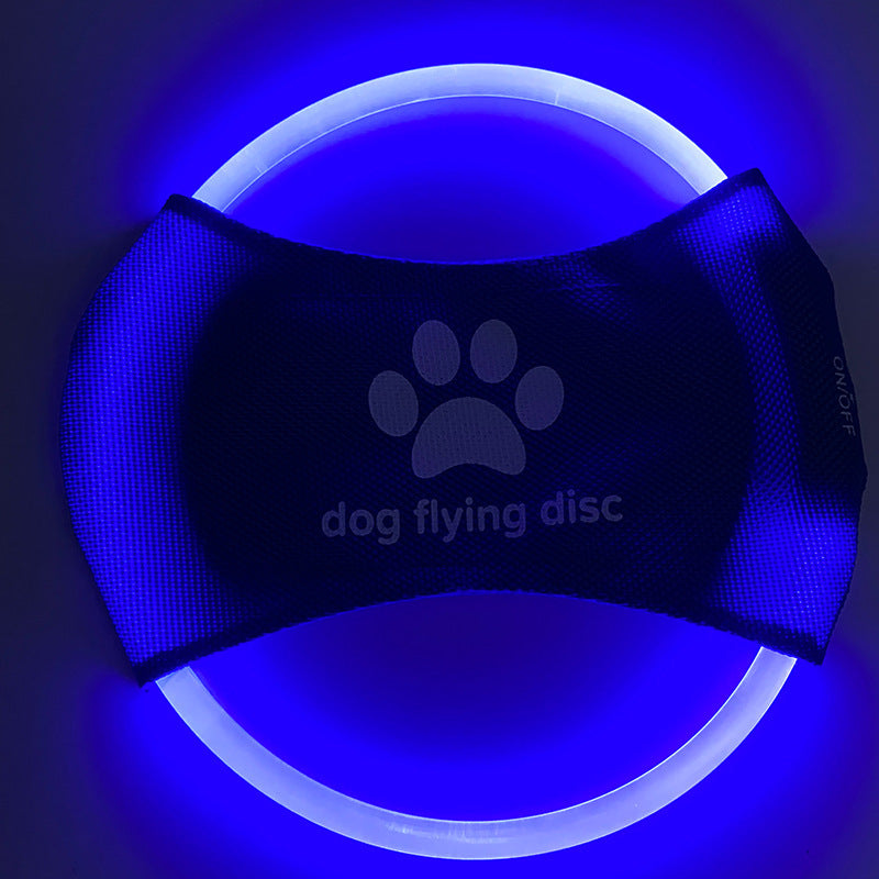 LED Dog Flying Disc Toy: Rechargeable Eco-Friendly