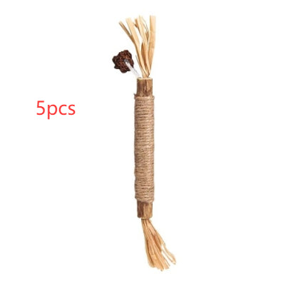 ToyTigris Natural Sisal Catnip Dental Stick