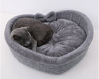 Heart-Shaped Soft Cozy Cat Bed