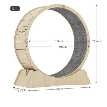 ToyTigris Cat Treadmill Fitness Wheel Toy
