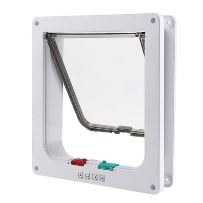 4-Way Lockable Flap Pet Door