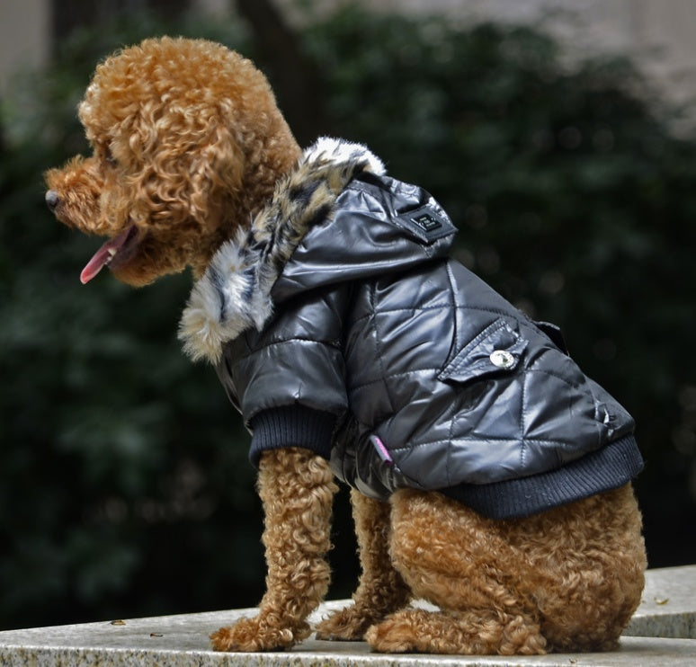 Autumn and Winter Fur Dog Coat