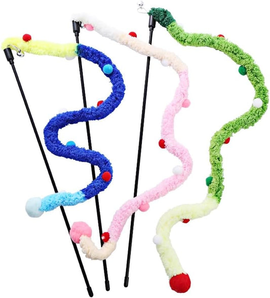 ToyTigris Plush Stick Wands Cat Toy