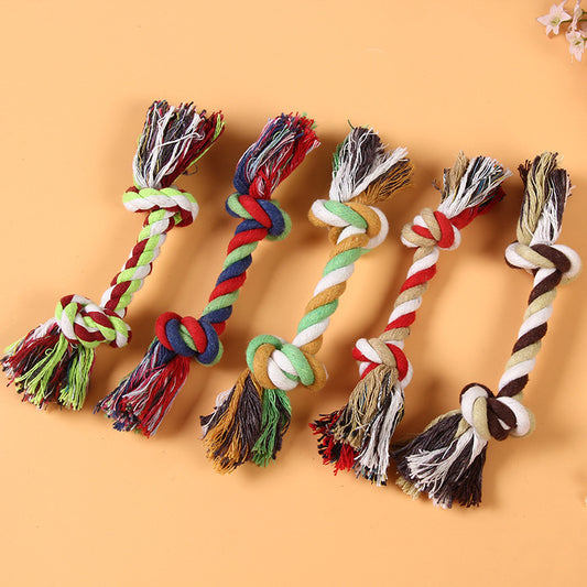 Durable Bite-Resistant Rope Dog Toy for Chewing & Dental Health
