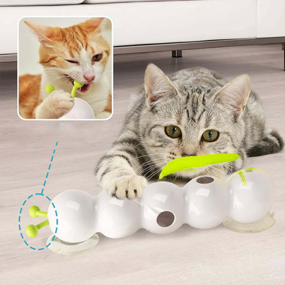 Teasing Automatic Cat Toy with Tail Interactive Motion & Suction Cup Play