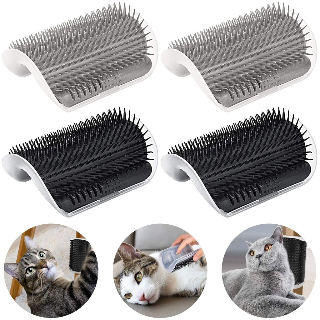 Cat Self-Groomer Corner Wall Hair-Removing Massage Brush