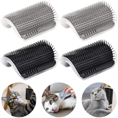 Cat Self-Groomer Corner Wall Hair-Removing Massage Brush