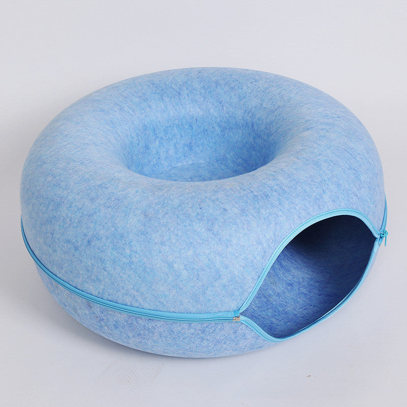 Round Woolen Cat Nest Four Seasons Available