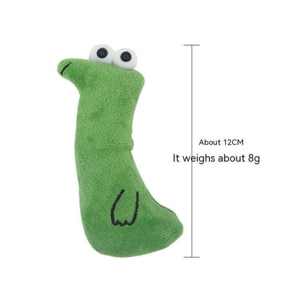 Bite-Resistant Plush Cat Toy with Catnip Interactive Cartoon Animals