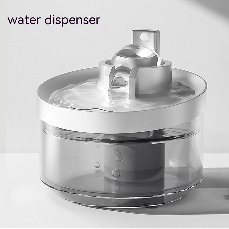 Wireless Cat Water Fountain Rechargeable Automatic Pet Feeder