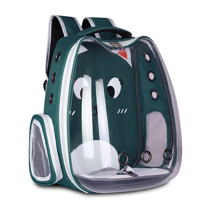 Breathable Space Cat Travel Backpack