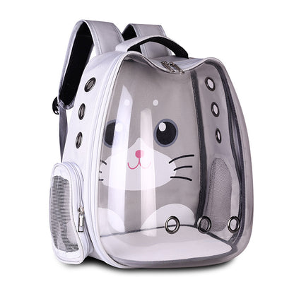 Breathable Space Cat Travel Backpack