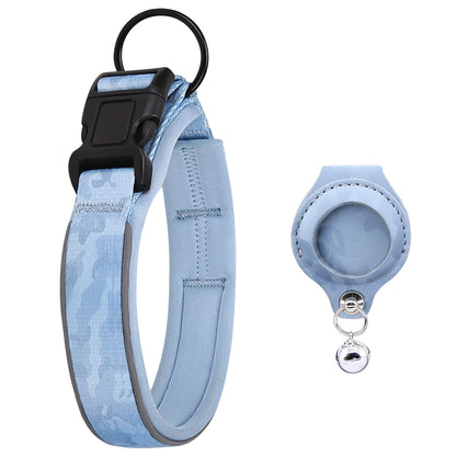 Airtag Pet Collar with Protective Leather Case