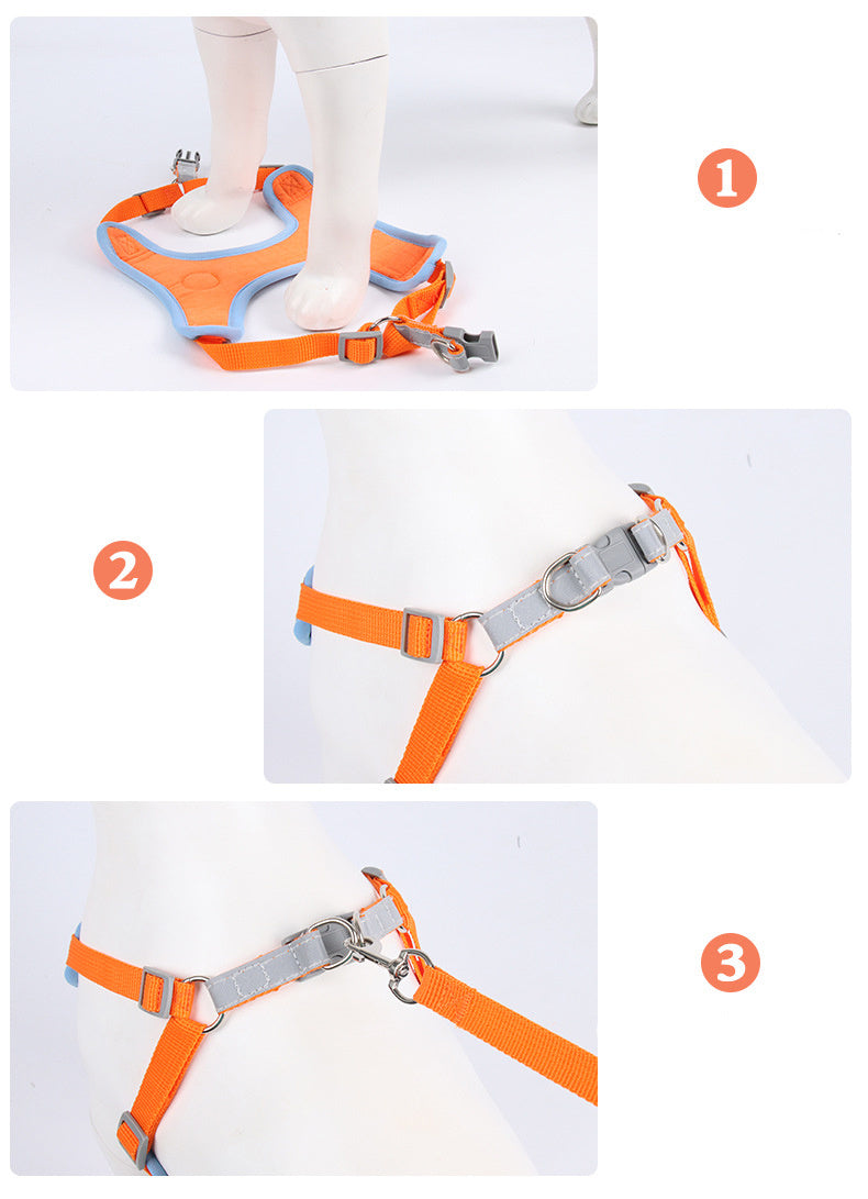 Soft Chest Strap Dog Harness Comfortable & Reflective