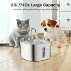 Stainless Steel Automatic Pet Water Fountain With Large Capacity