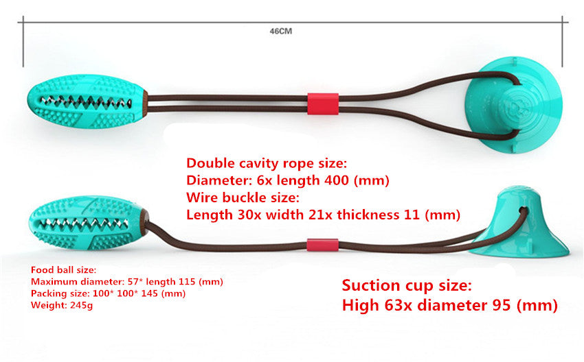 Suction Cup Bite Dog Toy