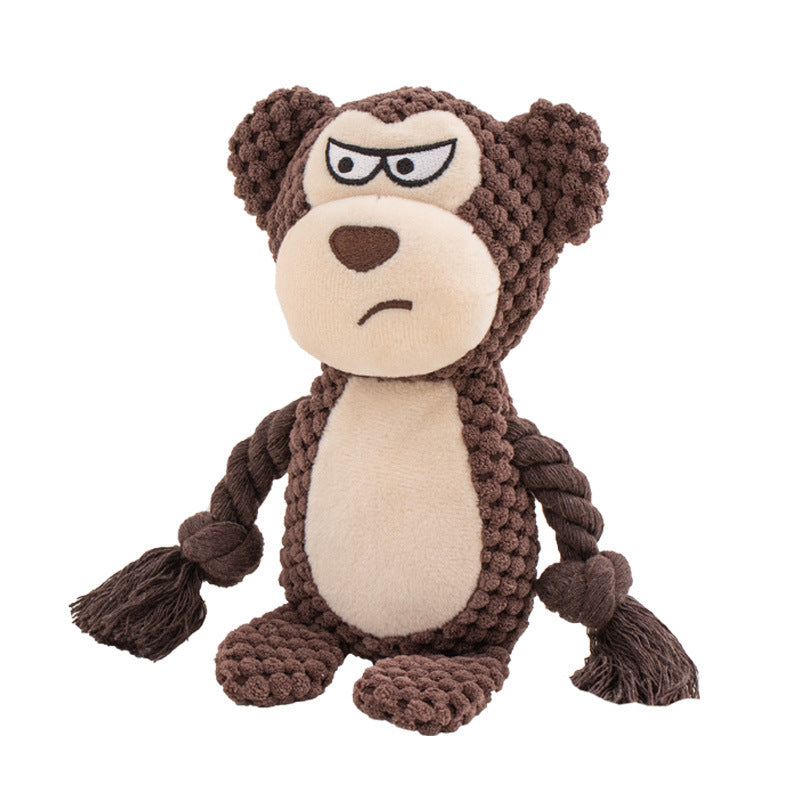 Squeaky Plush Cotton Dog Toy Fun Interactive Pet Chew Toy