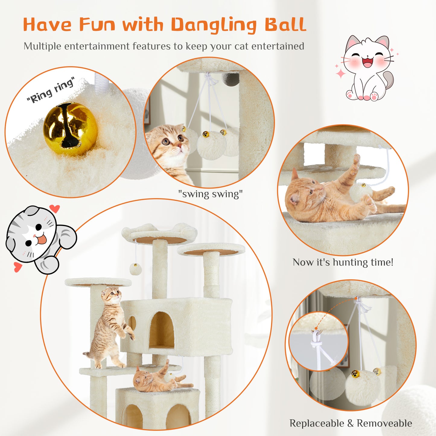 Multi-Functional Cat Climbing Tree