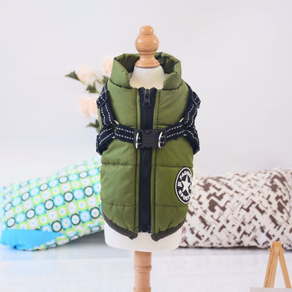 Waterproof Winter Dog Coat With Harness
