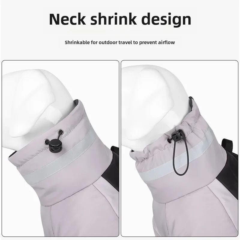 Large Dog Winter Coat: Waterproof, Warm, Reflective Jacket