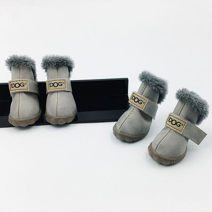 Hunde warme Schneestiefel