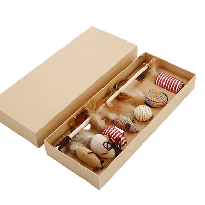 ToyTigris Full Natural Cat Toy Box