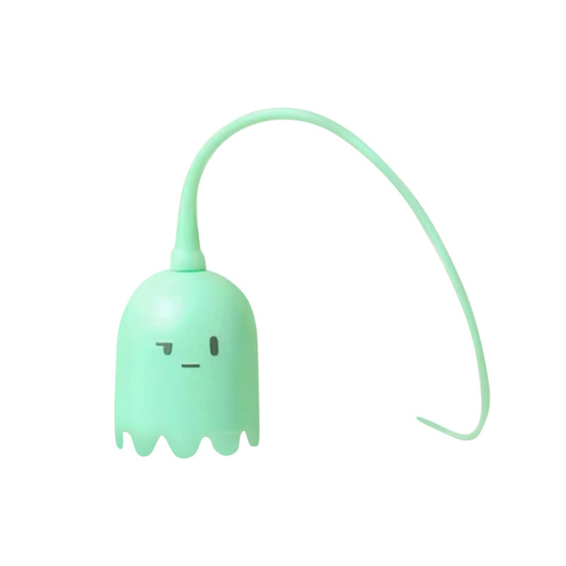Electric Swinging Tail Cat Toy Interactive Silicone Pet Teaser