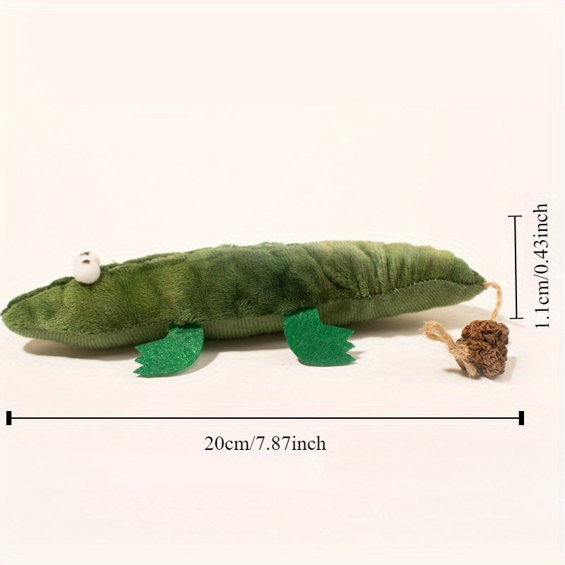 Plush Alligator Catnip Kick Toy