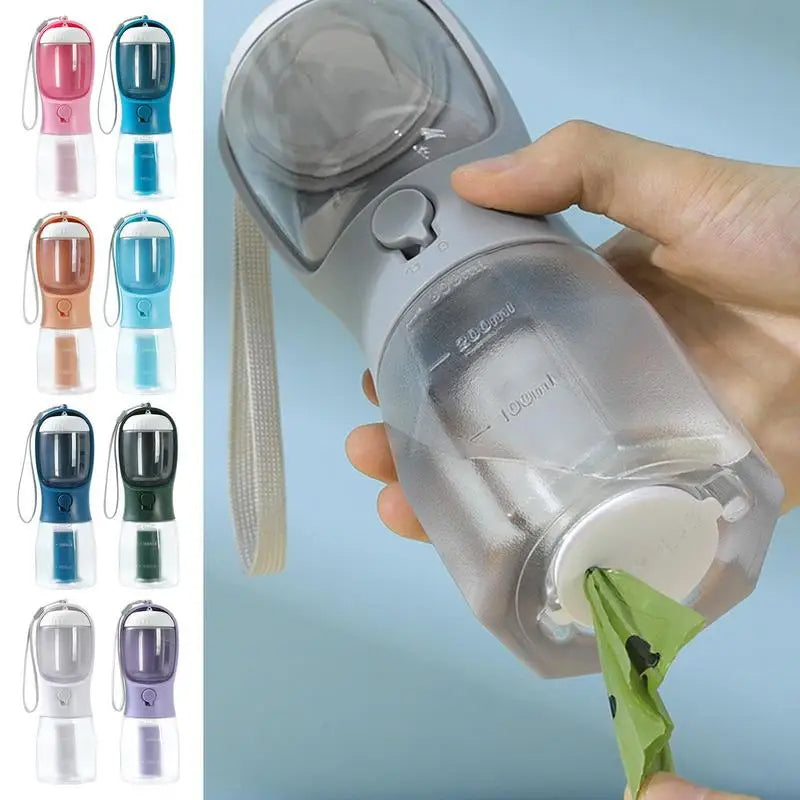 Three-in-one Dog Water Cup Drinking Food Garbage Bag