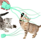 Electric Swinging Tail Cat Toy Interactive Silicone Pet Teaser